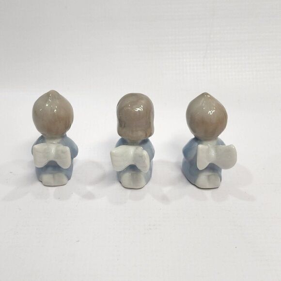 3 - Vintage Ceramic/Porcelain 2" Praying Angel Mini Figures - Picture 4 of 9